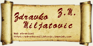 Zdravko Miljatović vizit kartica